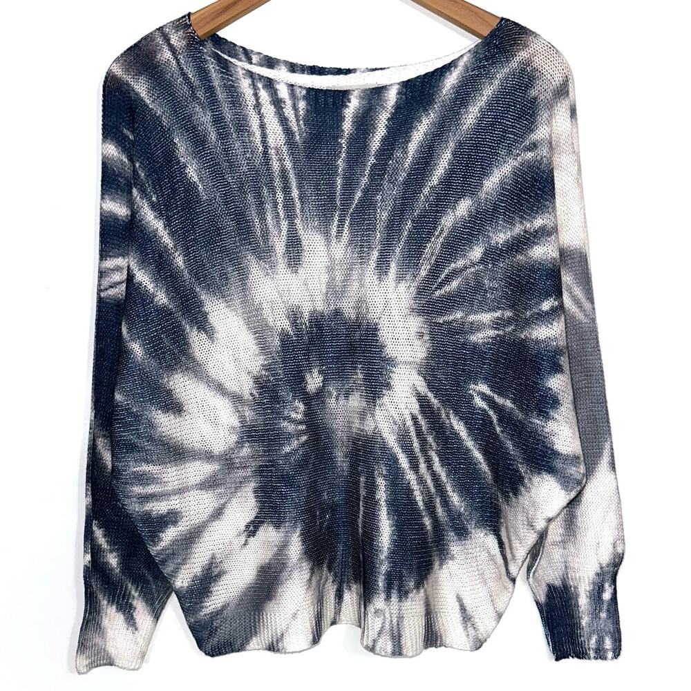 Anna Melani Made in Italy Tie Dye Knit Dolman Sweater Size Small